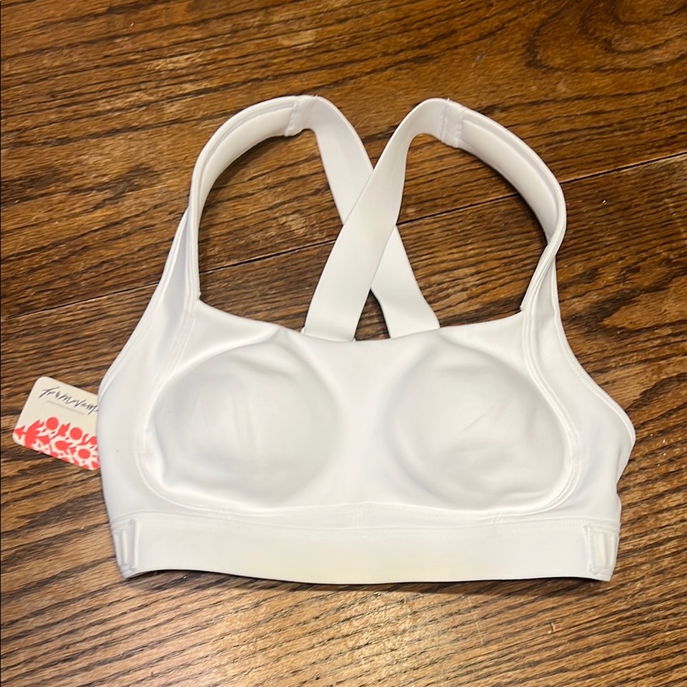 NWT FP Movement White Racerback Sports Bra